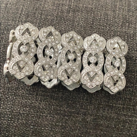 Silver fancy bracelet with elastic - Picture 3 of 3